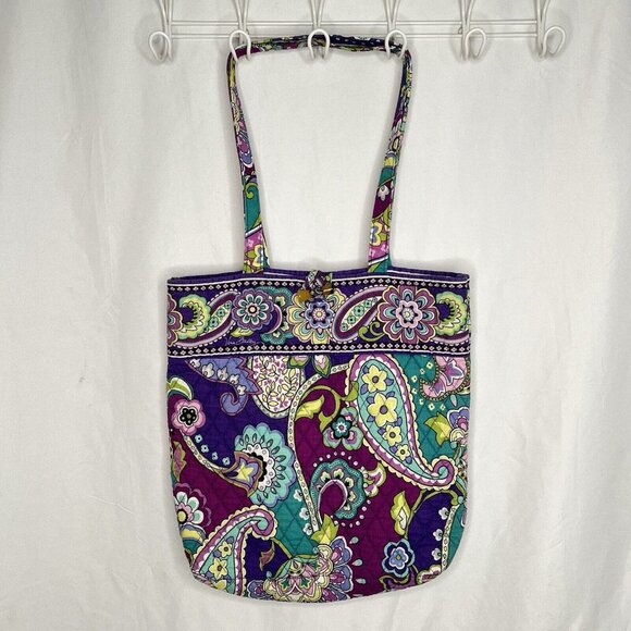 Vera Handbags - Vera Bradley 12"x13" Shoulder Tote Bag Heather Pattern 2013 Toggle Closure